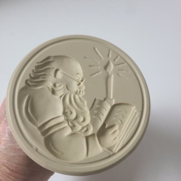 Brown Bag Cookie Press Santa Checking It Twice Vintage 1998 Christmas Baking - Picture 6 of 8